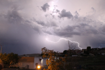 Schmerz-Wie vom Blitz getroffen